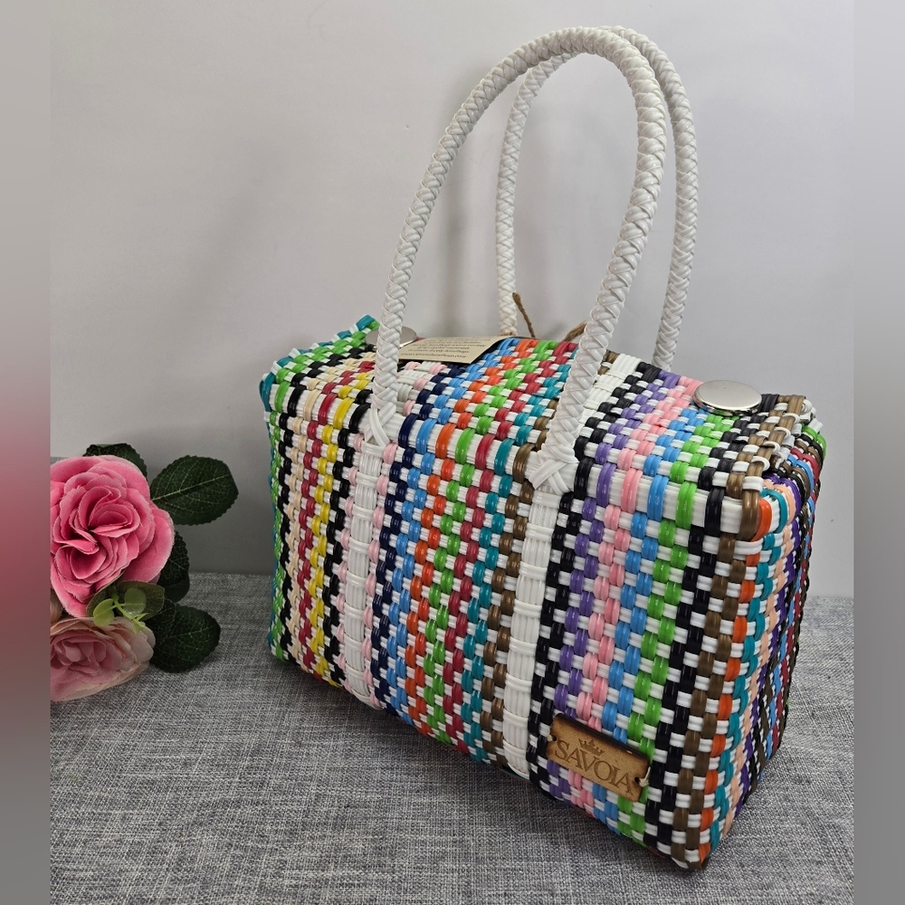 NWT Savoia Eco- Mini Lunch Purse Super Cute‎ Recycled Plastic Bag